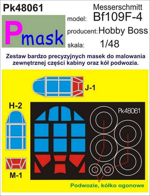 Masque P PK48061 MESSERSCHMITT BF109F (HOBBY BOSS) (1/48)