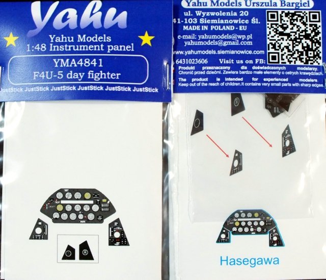 Yahu YMA4841 F4U-5 chasseur de jour (Hasegawa) 1/48