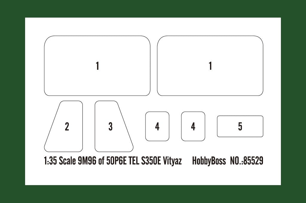 Hobby Boss 85529 9M96 de 50P6E TEL S350E Vityaz 1/35  – image 4