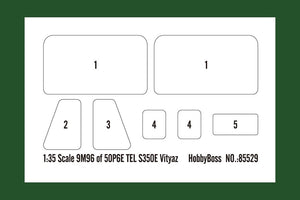 Hobby Boss 85529 9M96 de 50P6E TEL S350E Vityaz 1/35  – image 4