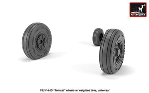 Armory Models AW32310 F-14D Tomcat, roues de type tardif avec pneus lestés, échelle 1/32 – immagine 2