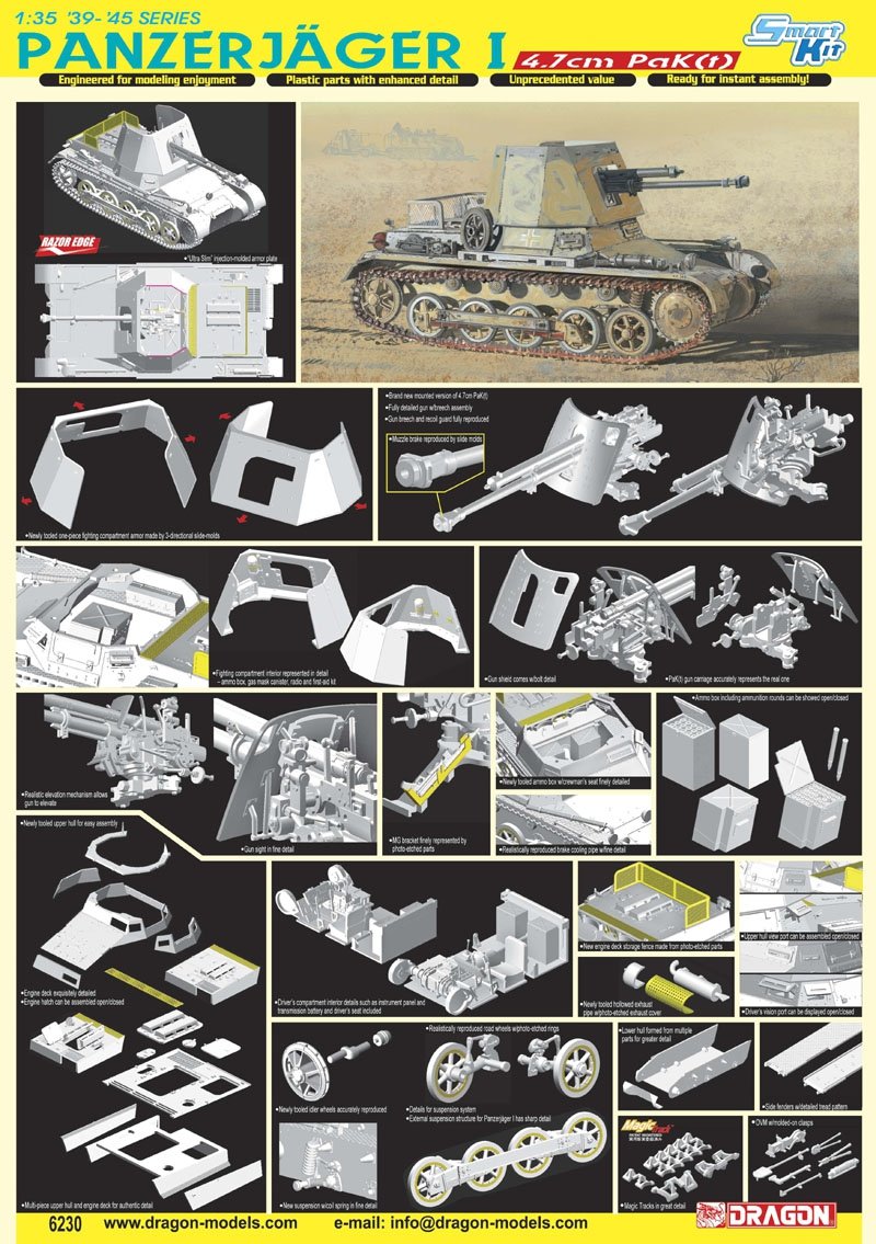 Dragon 6230 Panzerjager I 4.7cm PaK(t) – immagine 2