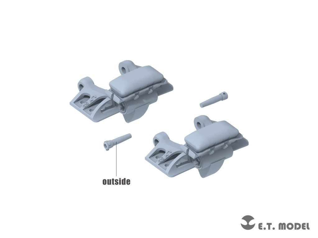 Maquette ET Model P35-405 Chenilles et barbotins pour Sd.kfz.251/Sd.kfz.11 allemands de la Seconde Guerre mondiale (impression 3D, échelle 1/35) – immagine 4