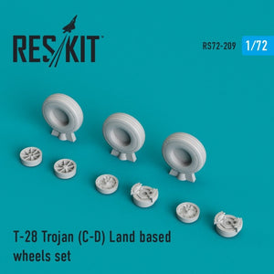 RESKIT RS72-0209 T-28 Trojan (CD) Jeu de roues terrestres 1/72