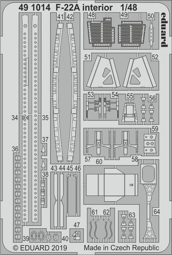Intérieur du F-22A Eduard 491014 HASEGAWA 1/48 – image 2