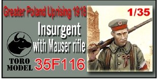 ToRo Modèle 35F116 Insurrection de Grande-Pologne 1918 - Insurgé armé d&amp;#39;un fusil / Insurrection de Grande-Pologne 1918 Insurgé armé d&amp;#39;un fusil Mauser 1/35 – image 2