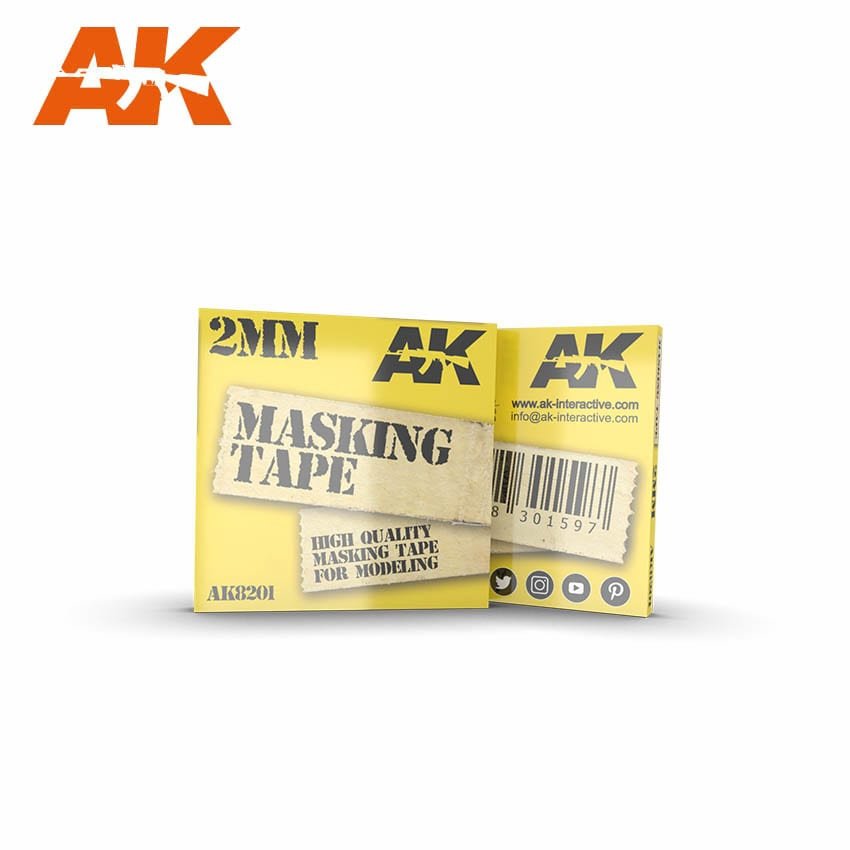 Ruban de masquage AK Interactive AK8201 : 2 mm