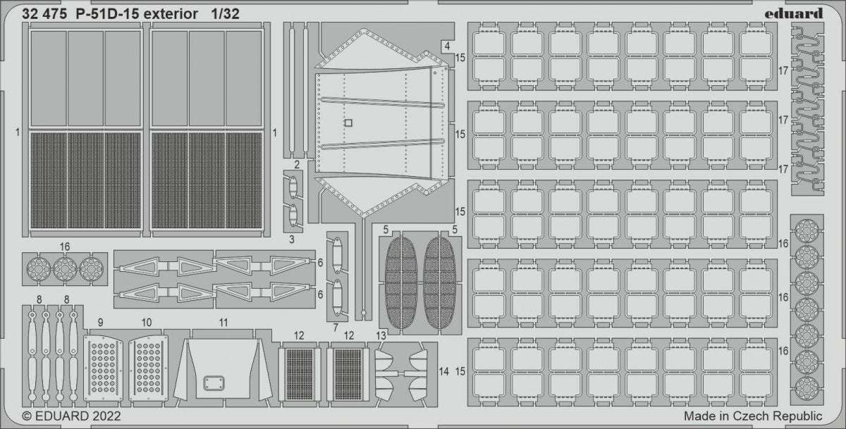 Eduard 32475 P-51D-15 extérieur REVELL 1/32