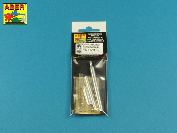 Canon Aber 35L-250 125 mm 2A46 pour chars russes T-64 et T-72A (pour Trumpeter) 1/35 – imagen 4