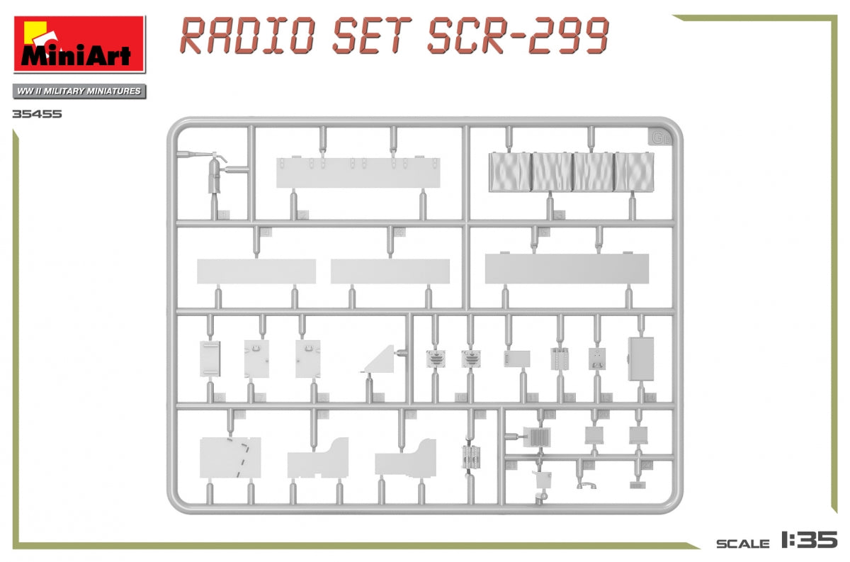 MiniArt 35455 ENSEMBLE RADIO AMÉRICAINE SCR-299 1/35 – immagine 5