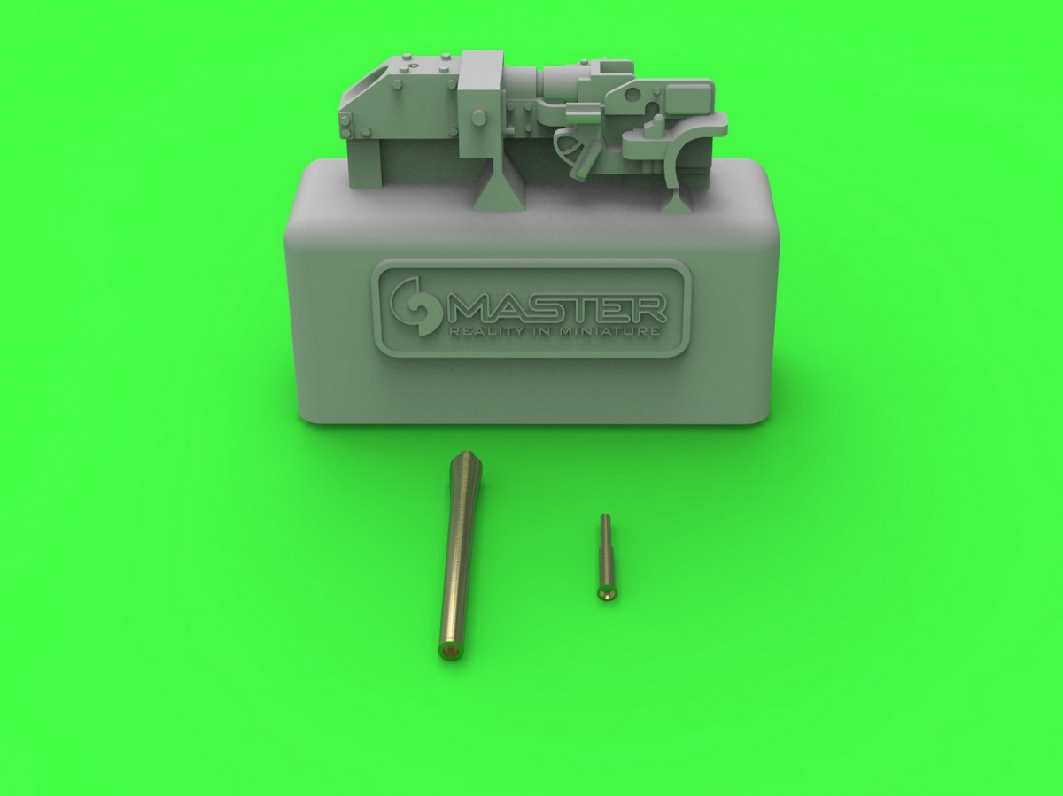 Master GM-72-015 Type 95 Ha-Go - Canon de 37 mm Type 94 avec support en résine (pour maquette IBG) 1/72