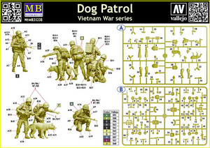 Master Box 35238 Dog Patrol, série Guerre du Vietnam, échelle 1/35 – image 2