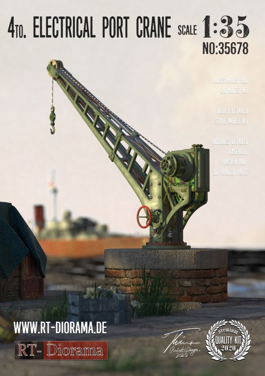 RT-Diorama 35678 4to. Grue portuaire électrique 1/35
