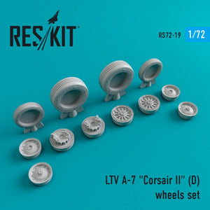 RESKIT RS72-0019 A-7D « CORSAIR II » JEU DE ROUES 1/72