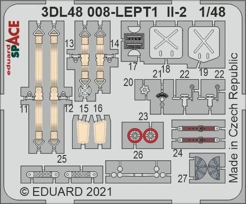 Eduard 3DL48008 Il-2 ESPACE 1/48 pour ZVEZDA 1/48 – image 2