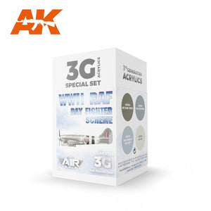 AK Interactive AK11725 Schéma de chasseur de jour de la RAF de la Seconde Guerre mondiale 4x17 ml