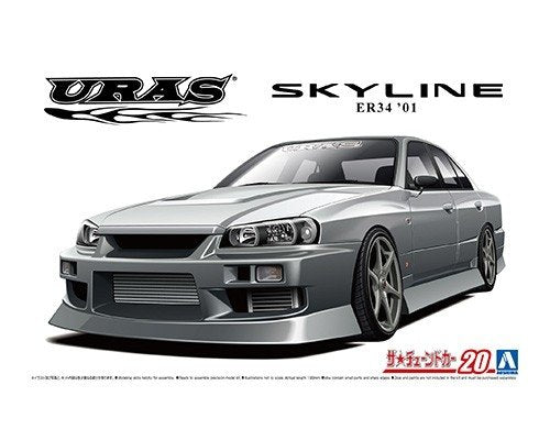 Aoshima 06134 Uras ER34 Skyline 25GT-t '01 (Nissan) 1/24 