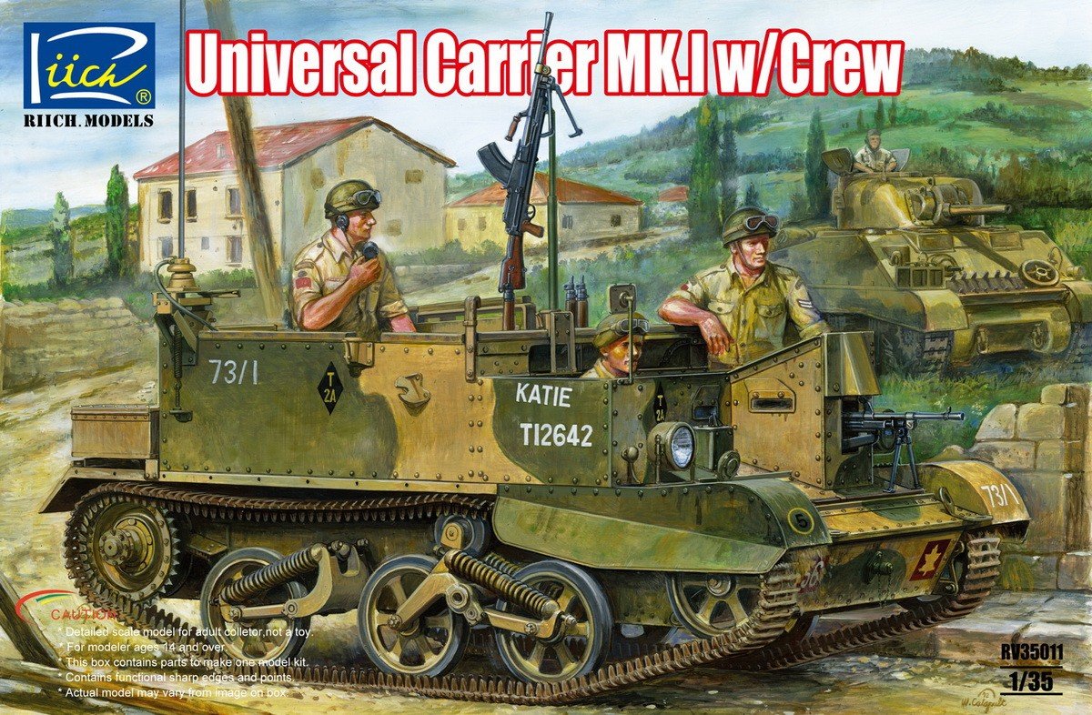 Maquette Rich Models RV35011 Universal Carrier Mk.I avec équipage (1/35)