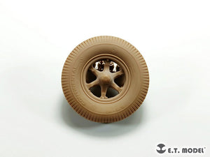 ET Model P35-132 Sd.Kfz.7(8t) allemand de la Seconde Guerre mondiale, roues avant affaissées et roue de secours type 1 pour maquette Dragon/Trumpeter au 1/35 – immagine 4