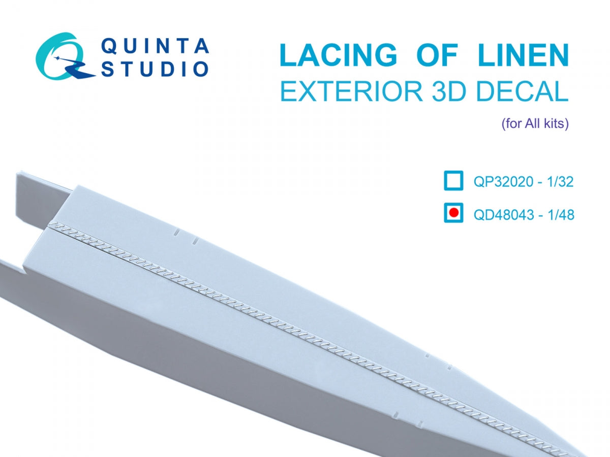 Quinta Studio QP48043 Laçage du lin (Tous les kits) 1/48