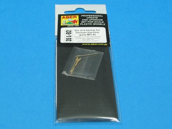 Aber 35L-092 Set of 4 barrels for german machine guns MG42 without jacket 1/35 – zdjęcie 3