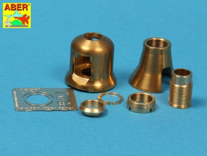 Aber 16L-08 Frein de bouche ancien pour le canon des premiers chars Tiger I et Tiger II (tourelle Porsche) / Frein de bouche ancien pour le canon de 8,8 cm des Tiger I et Tiger II (tourelle Porsche) allemands, échelle 1/16 – image 3