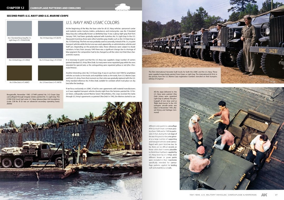 AK Interactive AK642 VÉHICULES MILITAIRES AMÉRICAINS – GUIDE DE PROFIL DE CAMOUFLAGE – immagine 10