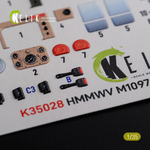 Décalcomanie 3D KELIK K35028 HMMWV M1097 pour kit ICM 1/35 – Bild 3