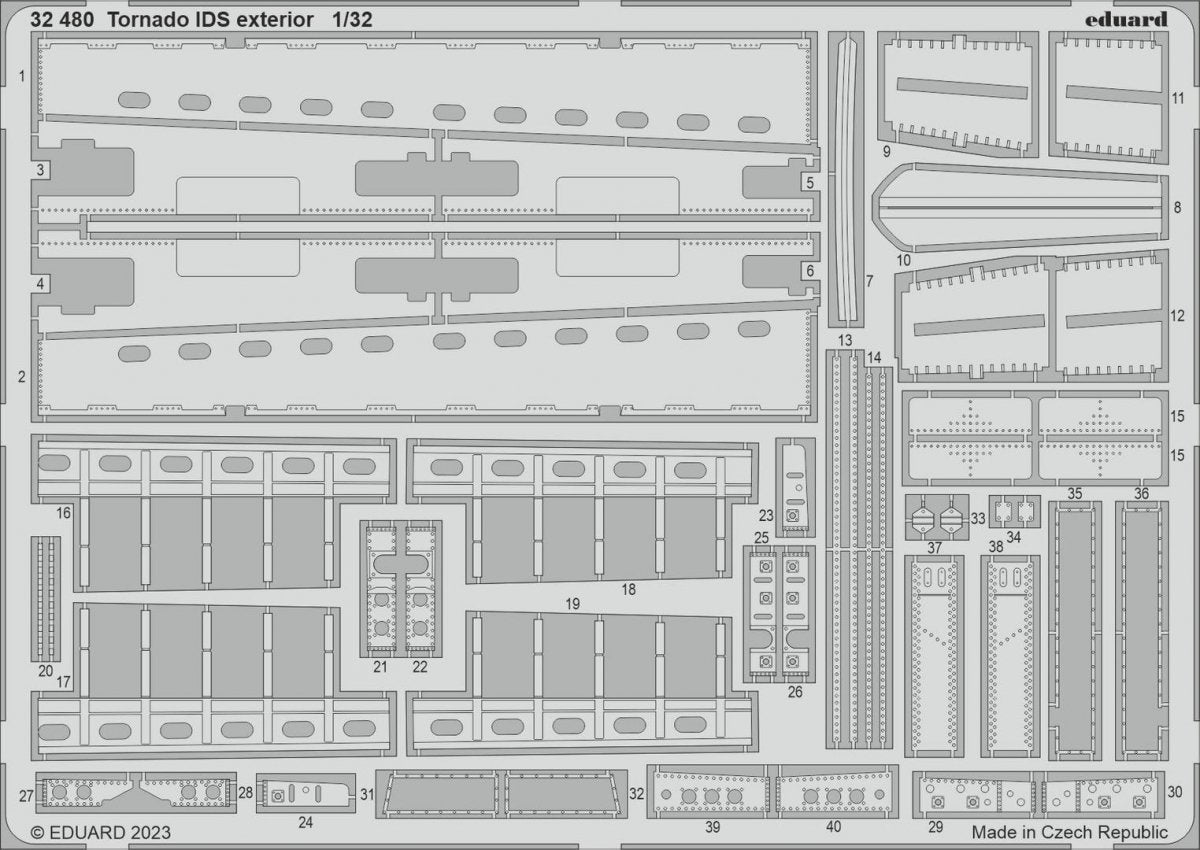 Eduard 32480 Tornado IDS extérieur ITALERI 1/32