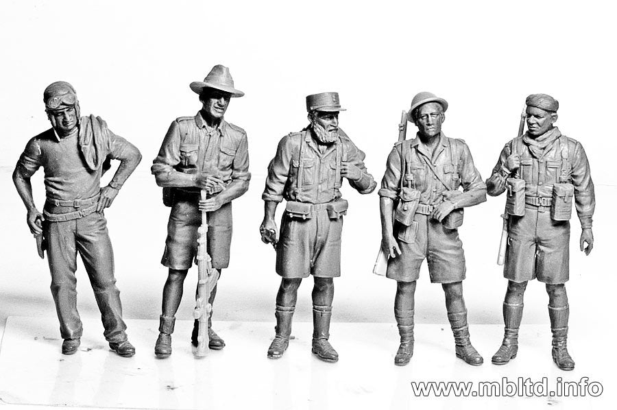 Master Box 3594 Forces alliées Seconde Guerre mondiale, batailles du désert d&amp;#39;Afrique du Nord, série 1/35  – image 3