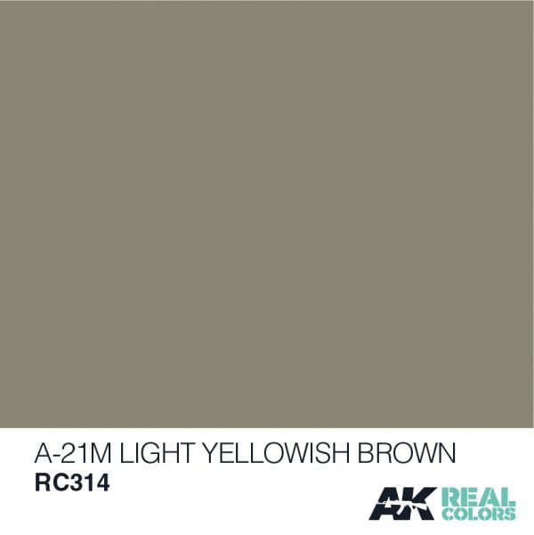 AK Interactive RC314 A-21M BRUN JAUNE CLAIR 10ML – image 2