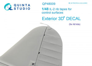 Bandes de renfort Quinta Studio QP48009 IL-2 pour gouvernes (Tous kits) 1/48
