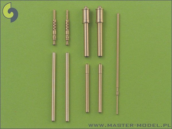 Ensemble d&amp;#39;armement Master AM-48-018 Fw 190 A6 (embouts de canon MG 17, canons MG 151, carénages MG 151) et tube Pitot (1/48)