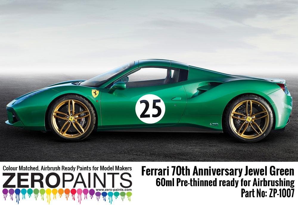 Peinture Zero Paints ZP-1007-J Vert Joyau - Ferrari 70e anniversaire 60 ml – immagine 2