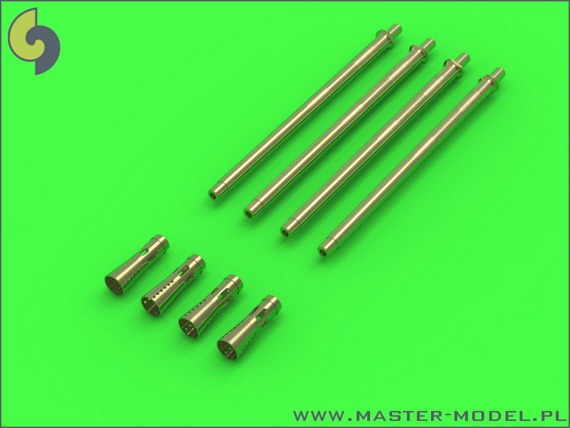 Canons Master GM-35-006 pour le canon allemand Flakvierling 38 (20 mm L/65 Flak 38) (4 pièces)