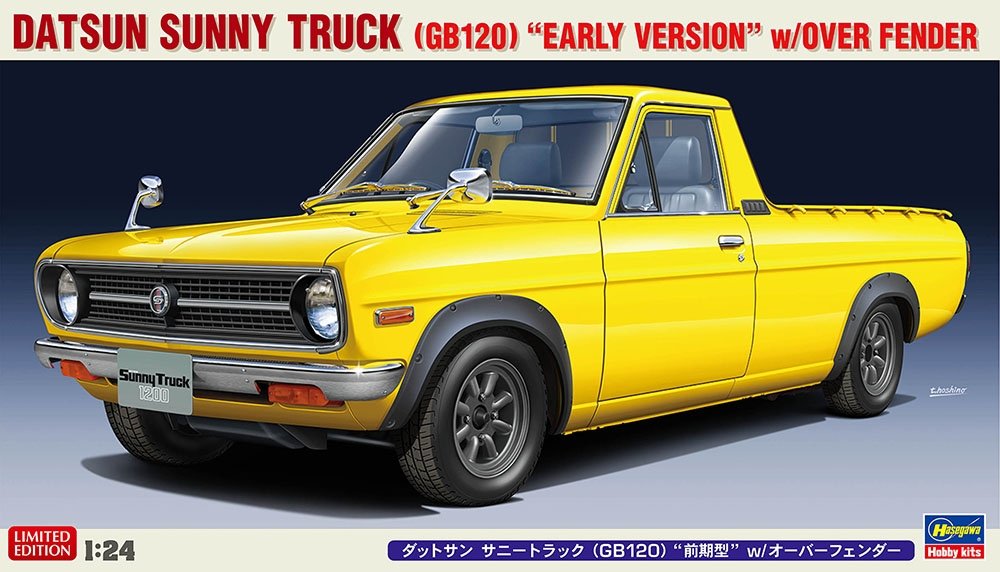Hasegawa 20641 Datsun Sunny Truck GB120 « première version » avec élargisseurs d'ailes 1/24