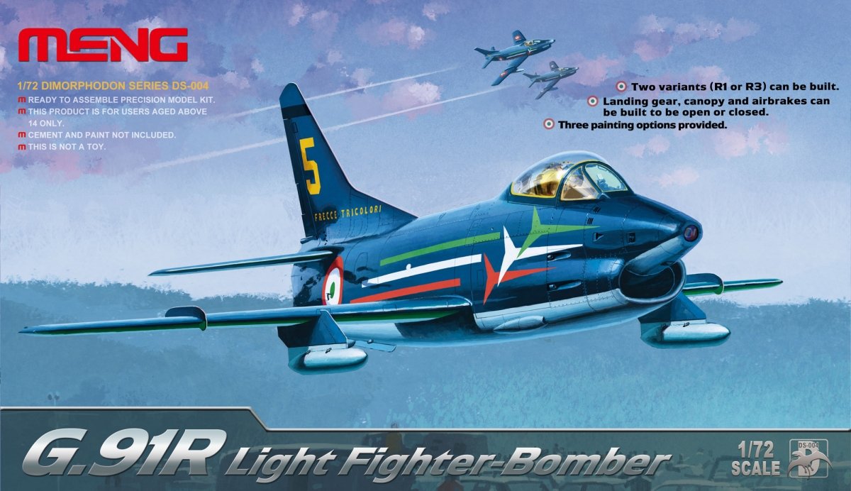 Maquette Meng DS-004 G.91R Chasseur-bombardier léger 1/72