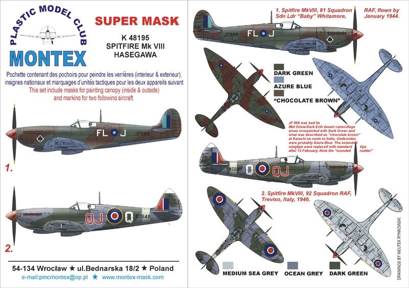 Montex K48195 Spitfire VIII 1/48