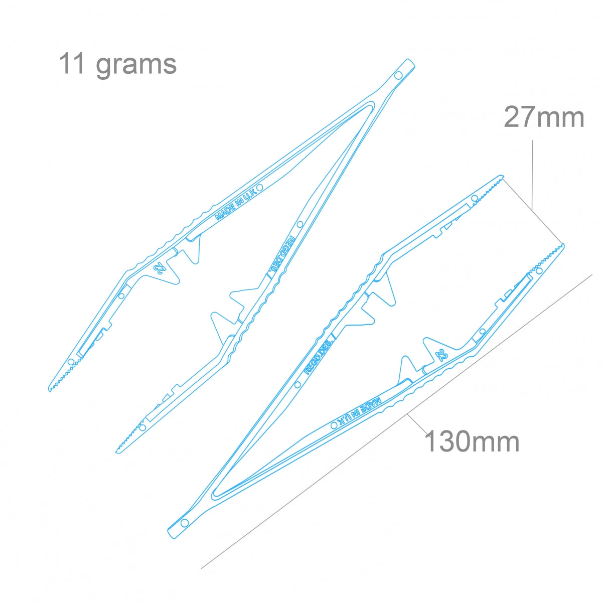 Pince à épiler en plastique Modelcraft PTW1150-2 x 2 – immagine 2