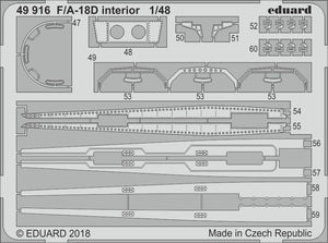 Eduard 49916 F/ A-18D intérieur KINETIC MODEL 1/48