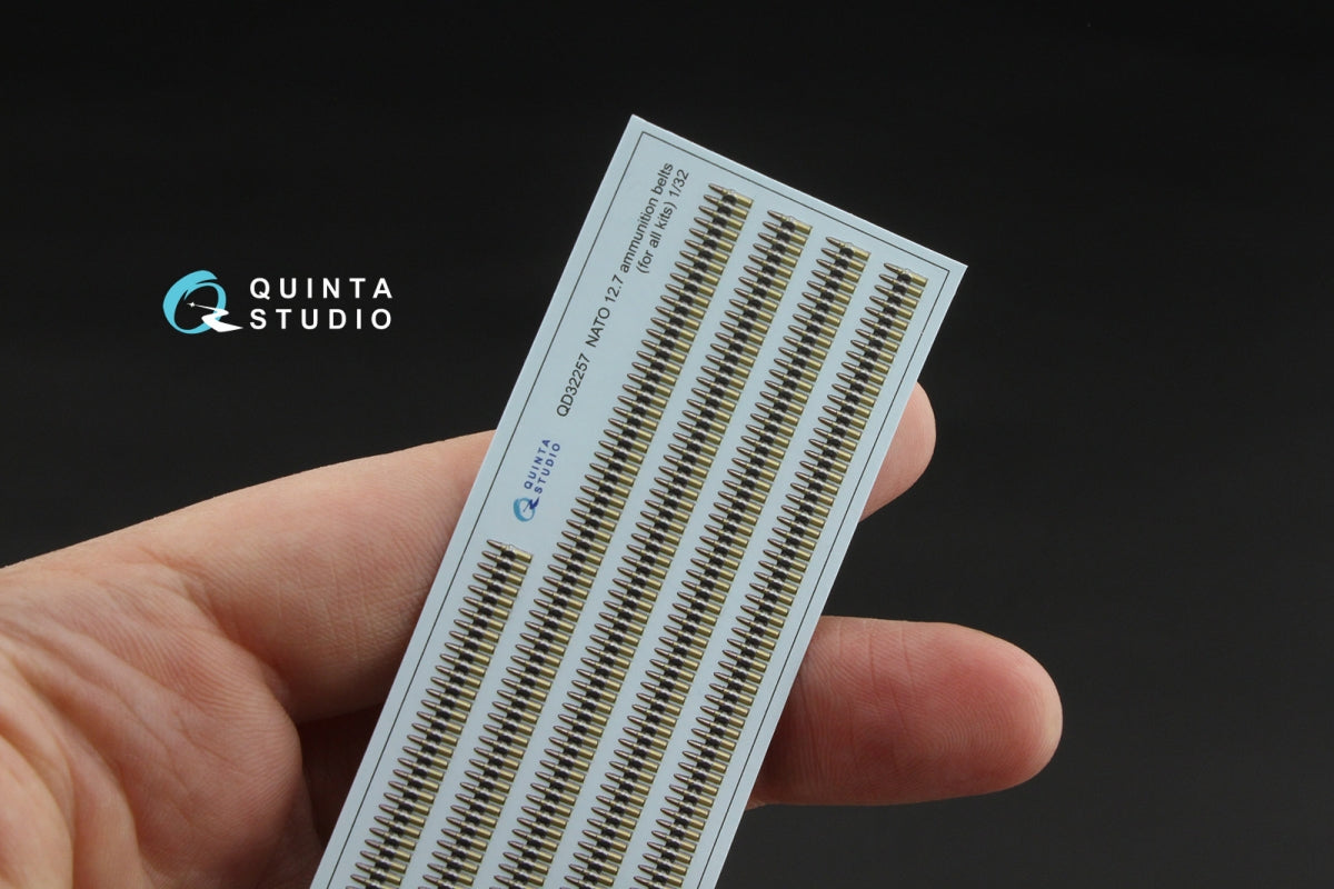 Bandes de munitions OTAN 12,7 mm Quinta Studio QD32257 (Tous les kits) 1/32