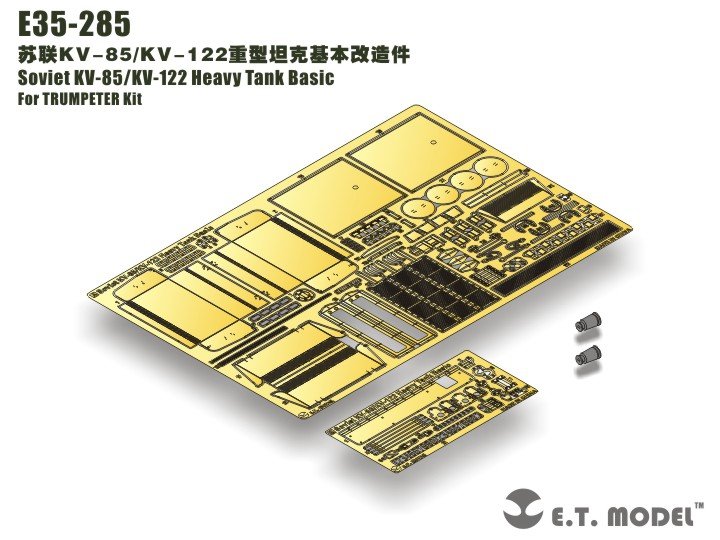 Maquette ET Model E35-285 Char lourd soviétique KV-85/KV-122 de base pour kit TRUMPETER au 1/35 – immagine 7