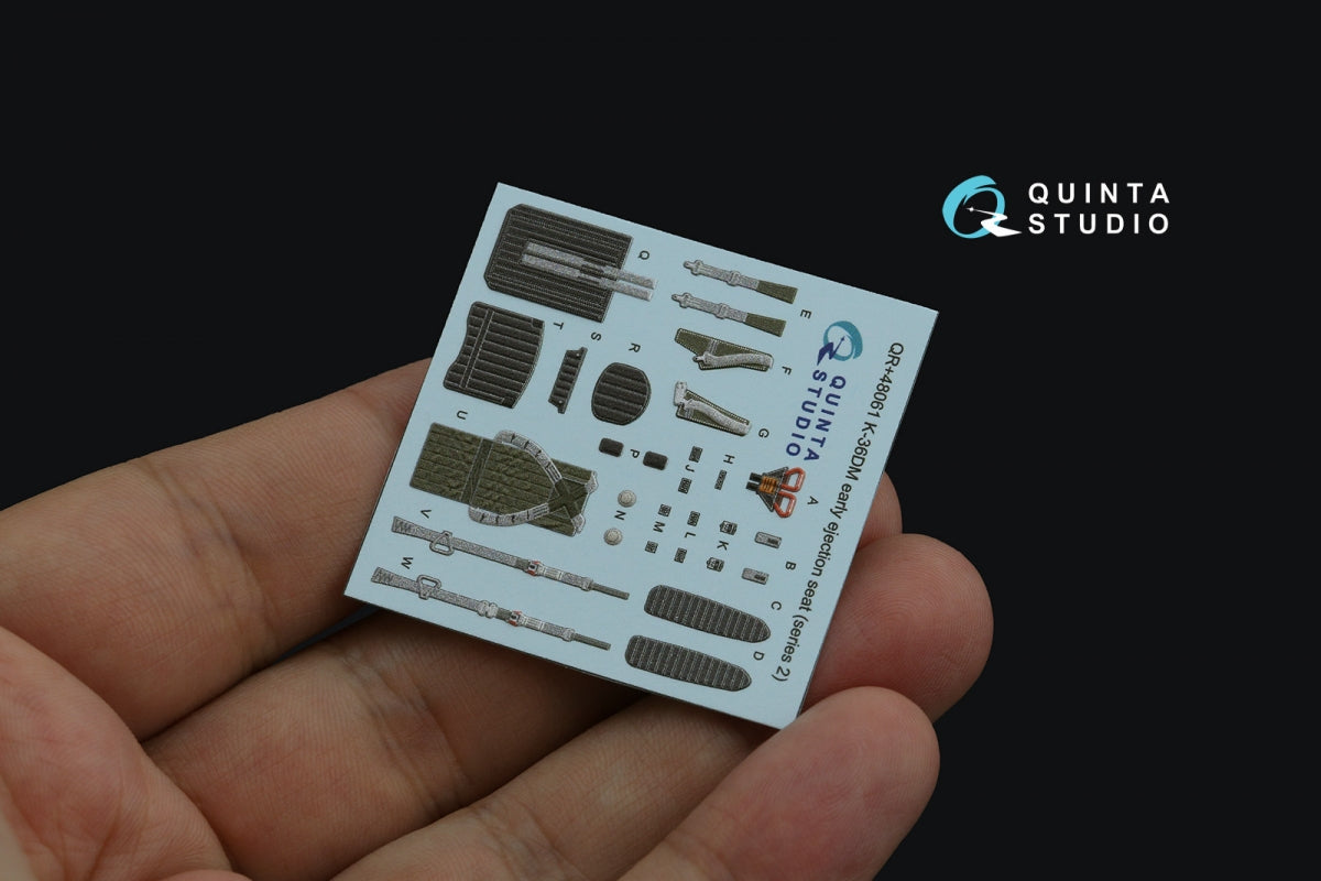 Quinta Studio QR+48061 Siège éjectable K-36DM Série 2 (première version) (pour avions MiG-29, MiG-31, Su-27, Su-33 jusqu&amp;#39;en 2007) (Tous les kits) 1/48 – image 3