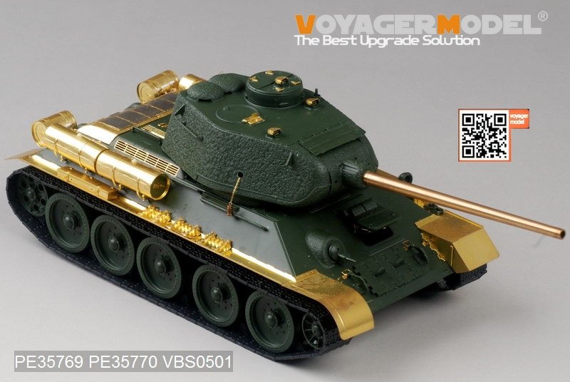 Maquette Voyager PE35769 T-34/85 russe n° 112, production de base (pour ACADMY 13290), échelle 1/35 – image 3