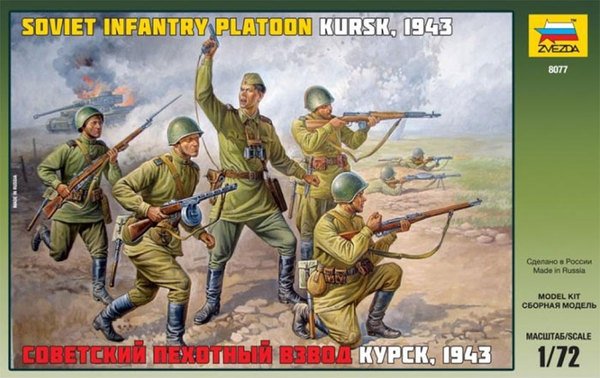 Zvezda 8077 Infanterie Soviétique Seconde Guerre Mondiale 1/72
