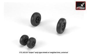 Roues Armory Models AW72503 JAS-39 Gripen avec pneus lestés, échelle 1/72 (début de la série) – image 4