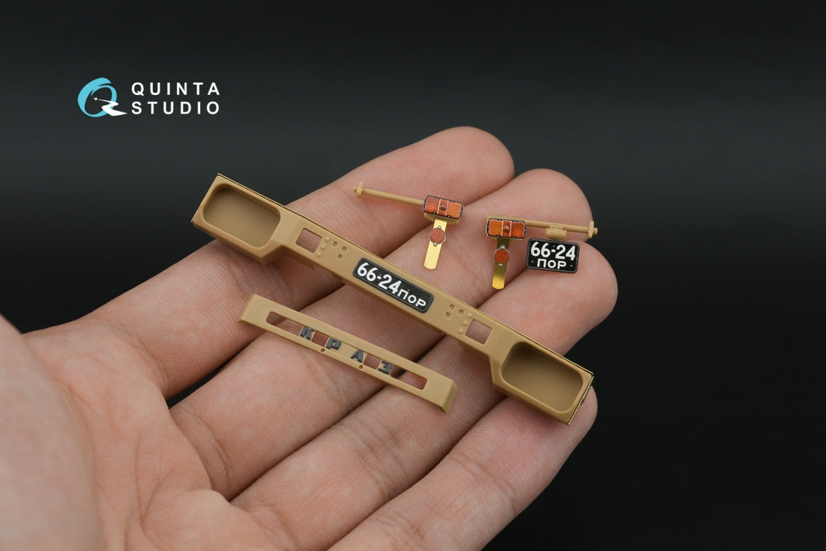 Quinta Studio QD+35160 KrAZ-260 3D-Printed &amp; coloured Interior on decal paper (Takom) (with 3D-printed resin parts) 1/35