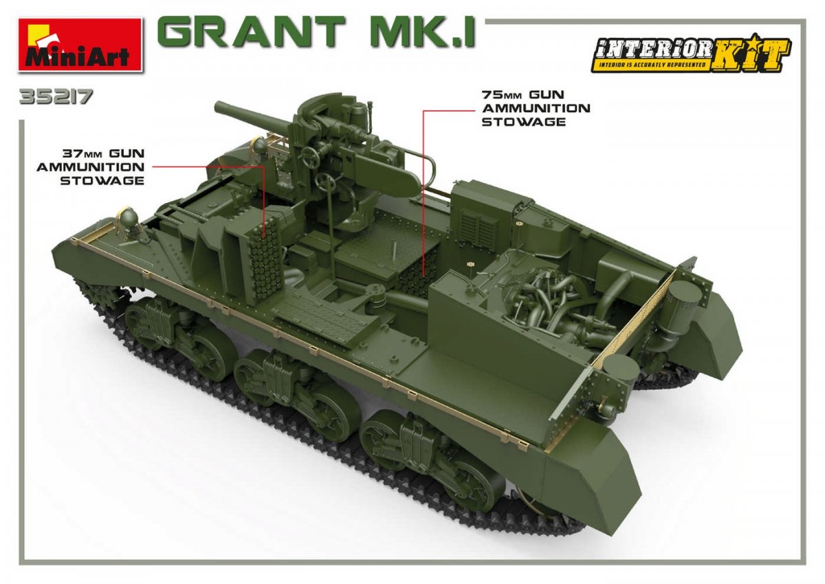 MiniArt 35217 Grant Mk.I avec intérieur 1/35 – image 20