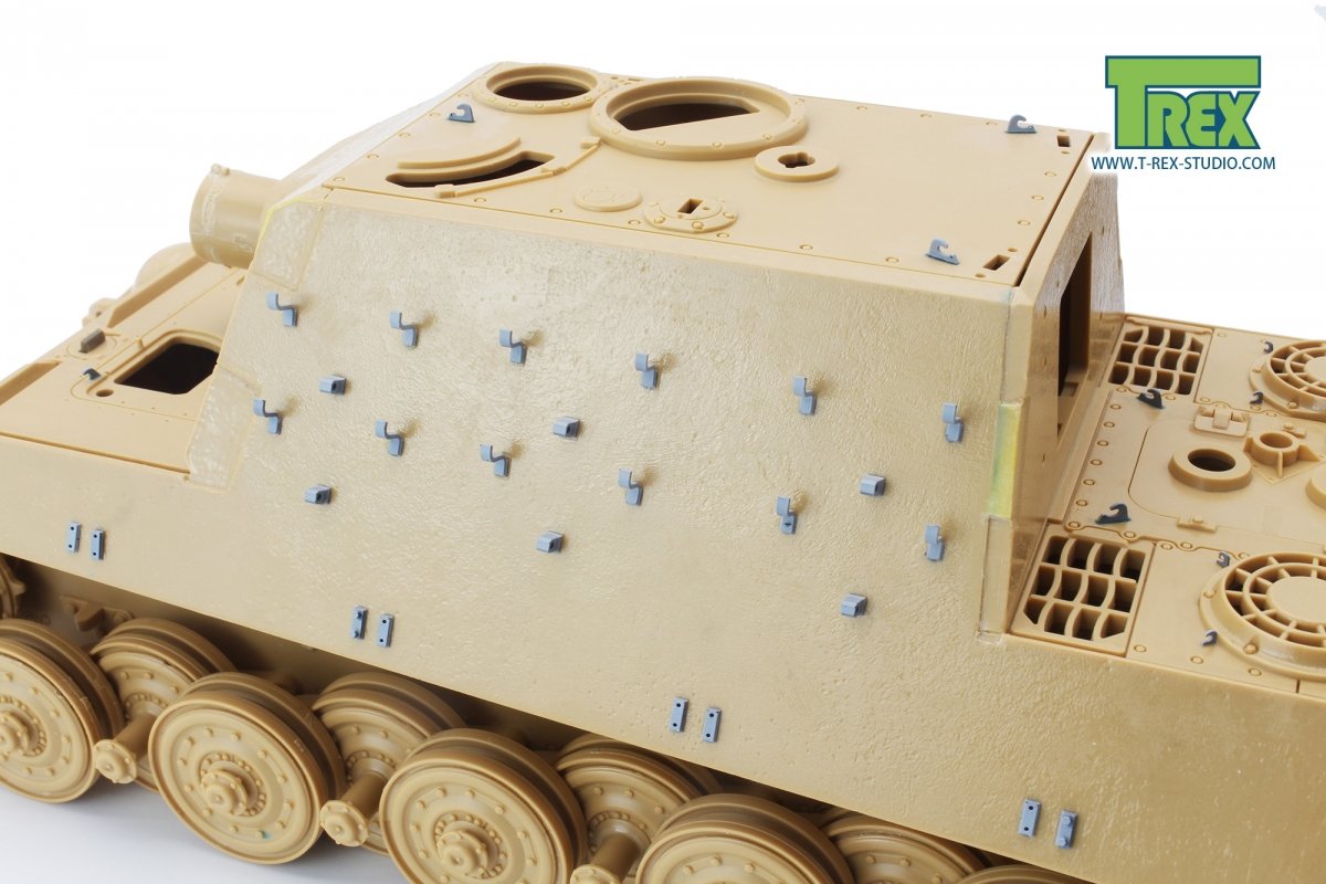 Supports de jupe latérale et de chenille de rechange T-Rex Studio TR35029 pour King Tiger/Jagdtiger 1/35 – immagine 4