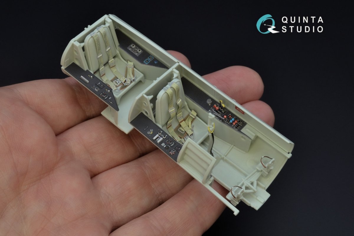 Intérieur imprimé en 3D et coloré sur papier décalcomanie (Revell) Quinta Studio QD32074 Me 262B1a/U-1 1/32 – Bild 7